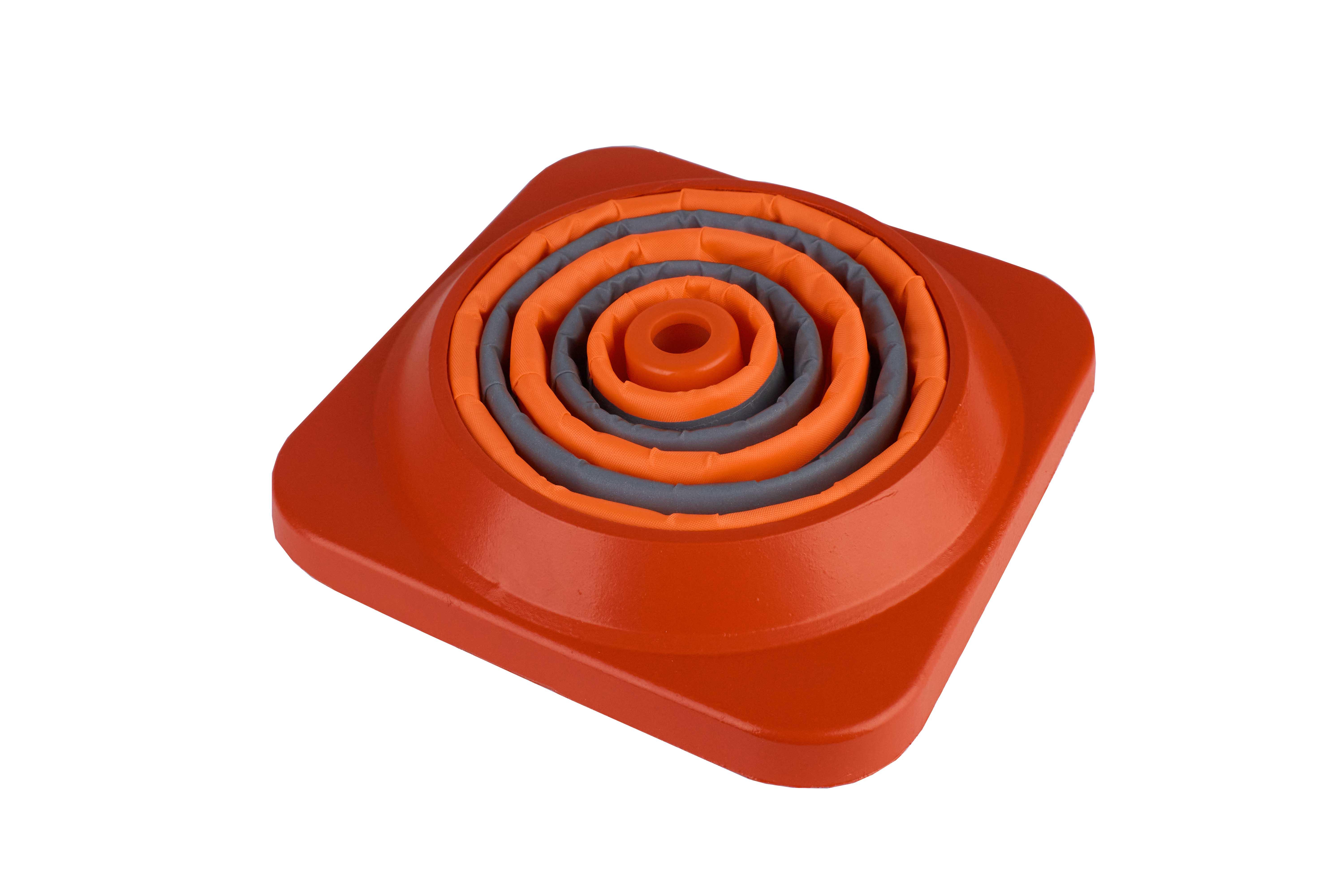 Cono stradale pieghevole da 50 cm con LED e custodia per il trasporto